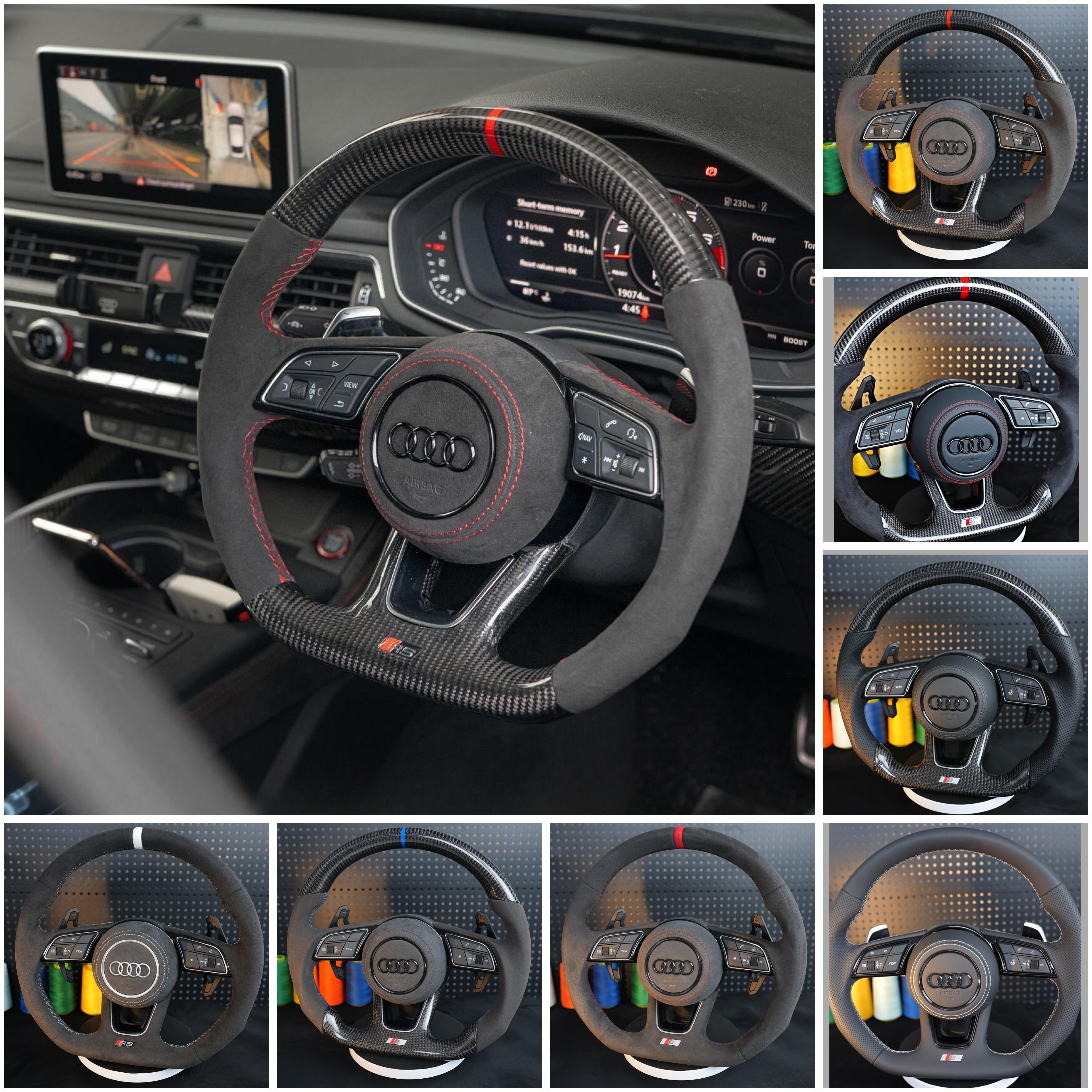 Custom made Audi steering wheels