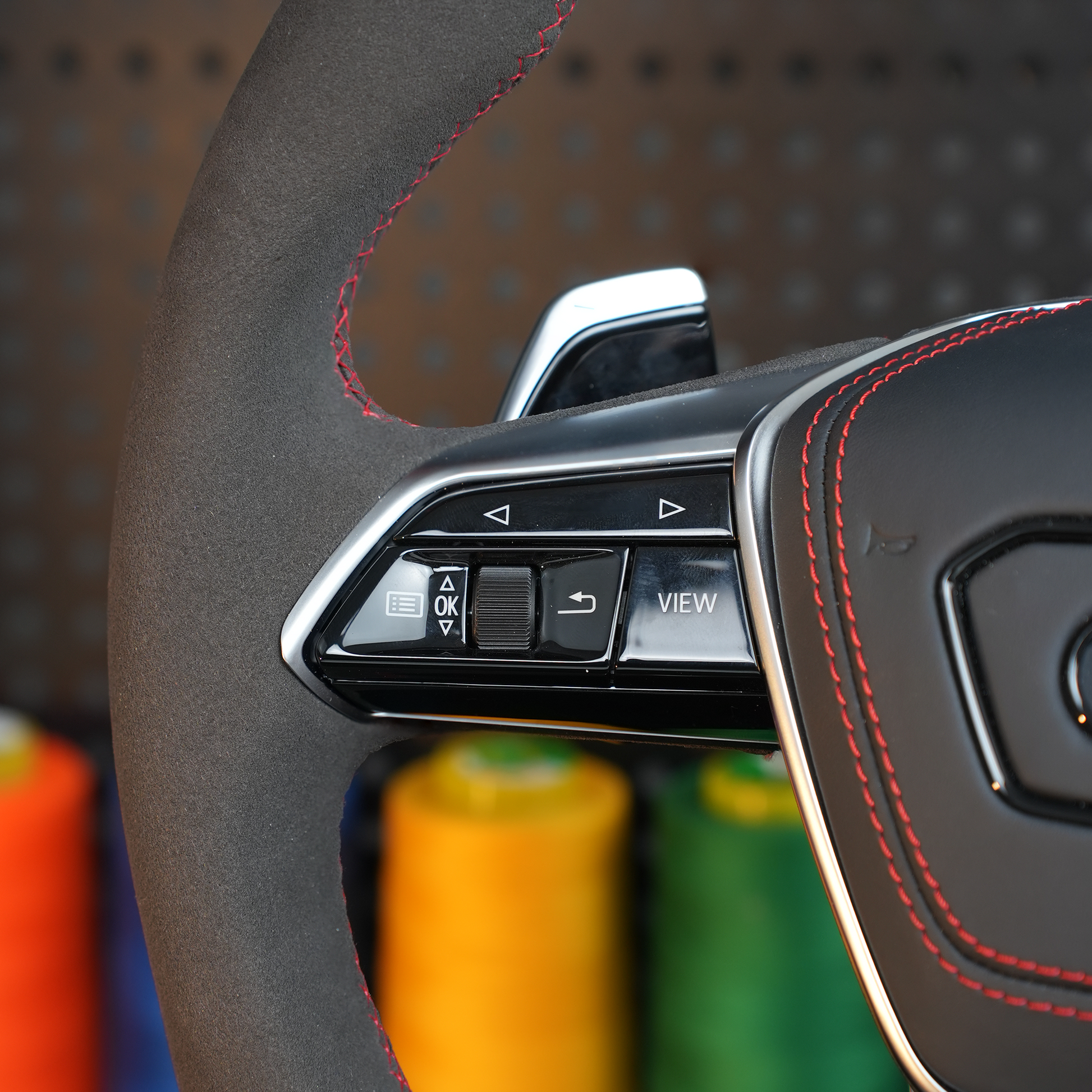 Audi A6 S6 RS6 A7 S7 RS7 C8 4K A8 S8 4N D5 Steering wheel heating carbon