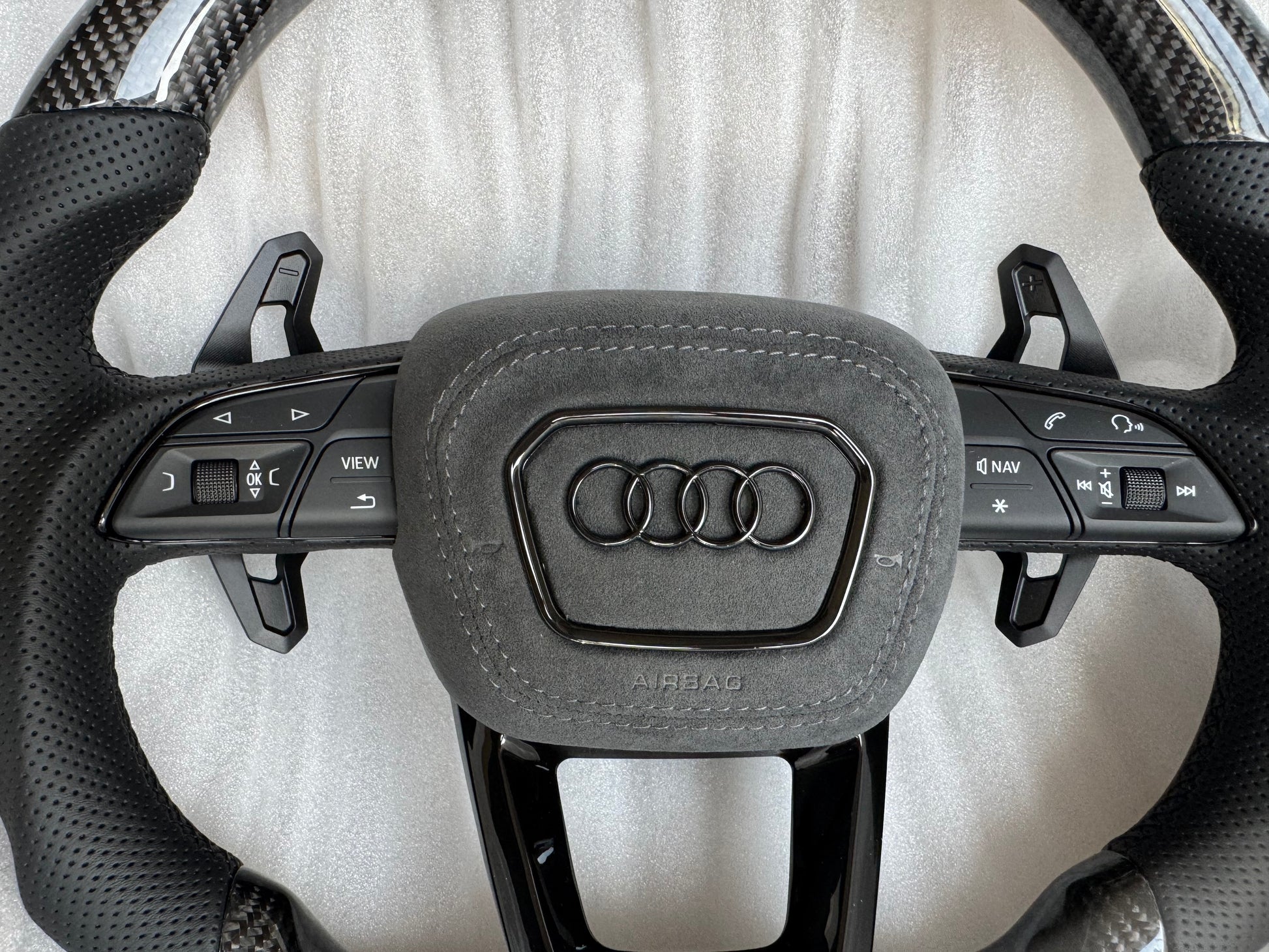 Audi RS3 RS4 RS5 B9 RSQ3 SQ5 Q7 SQ7 SQ8 RSQ8 4M Steering wheel airbag cover