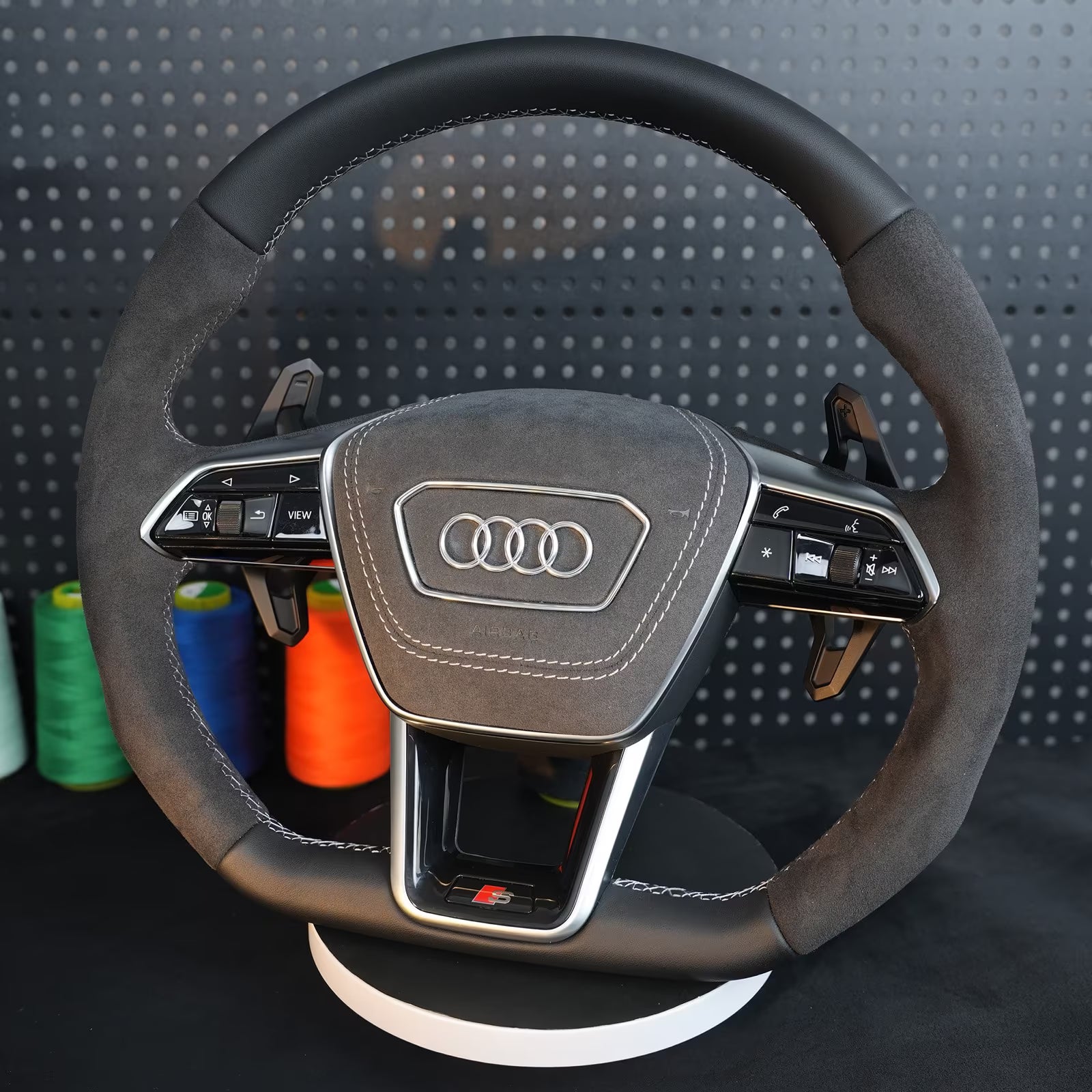 Audi A6 S6 RS6 A7 S7 RS7 C8 4K A8 S8 4N D5 Steering wheel leather heating