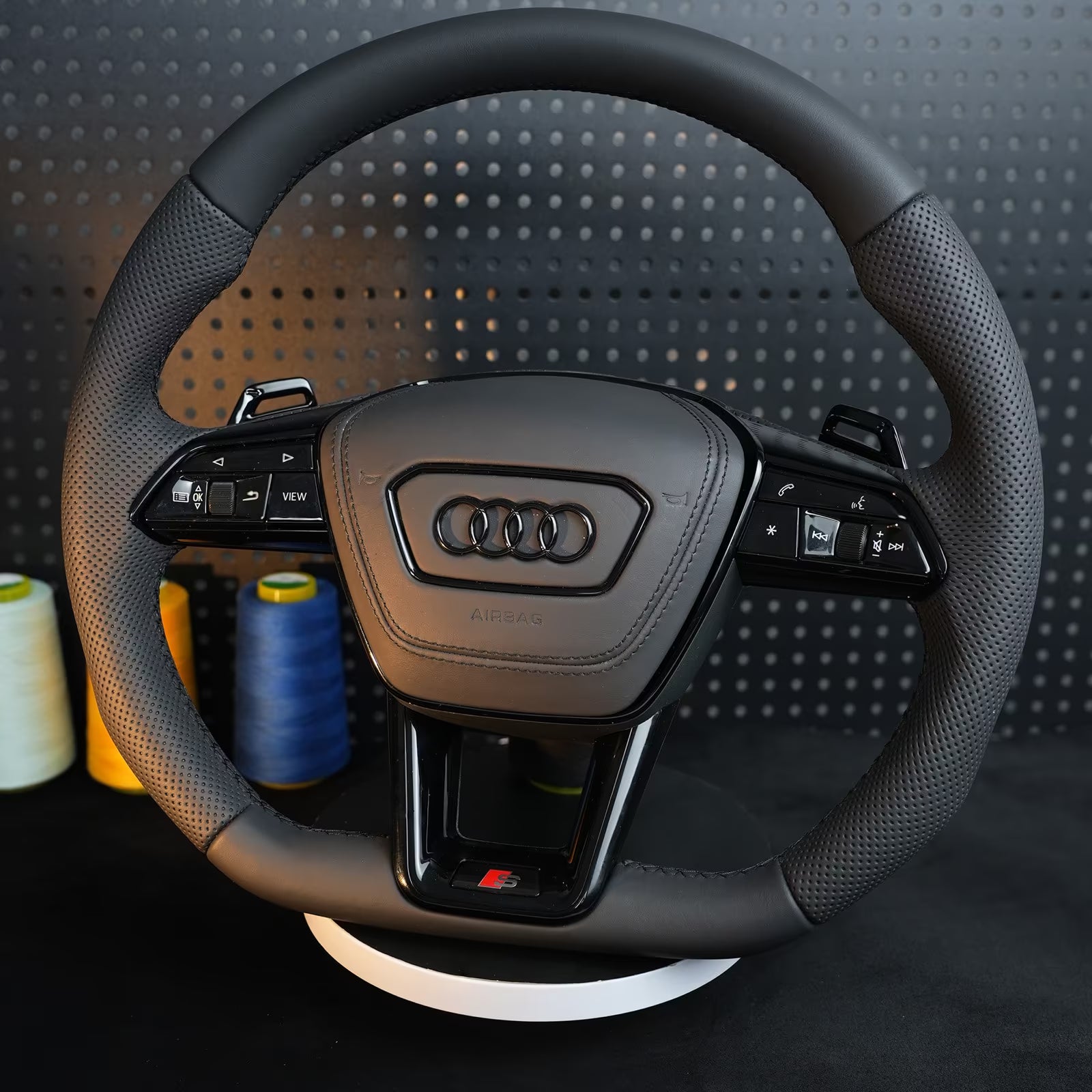 Audi A6 S6 RS6 A7 S7 RS7 C8 4K A8 S8 4N D5 Steering wheel leather heating