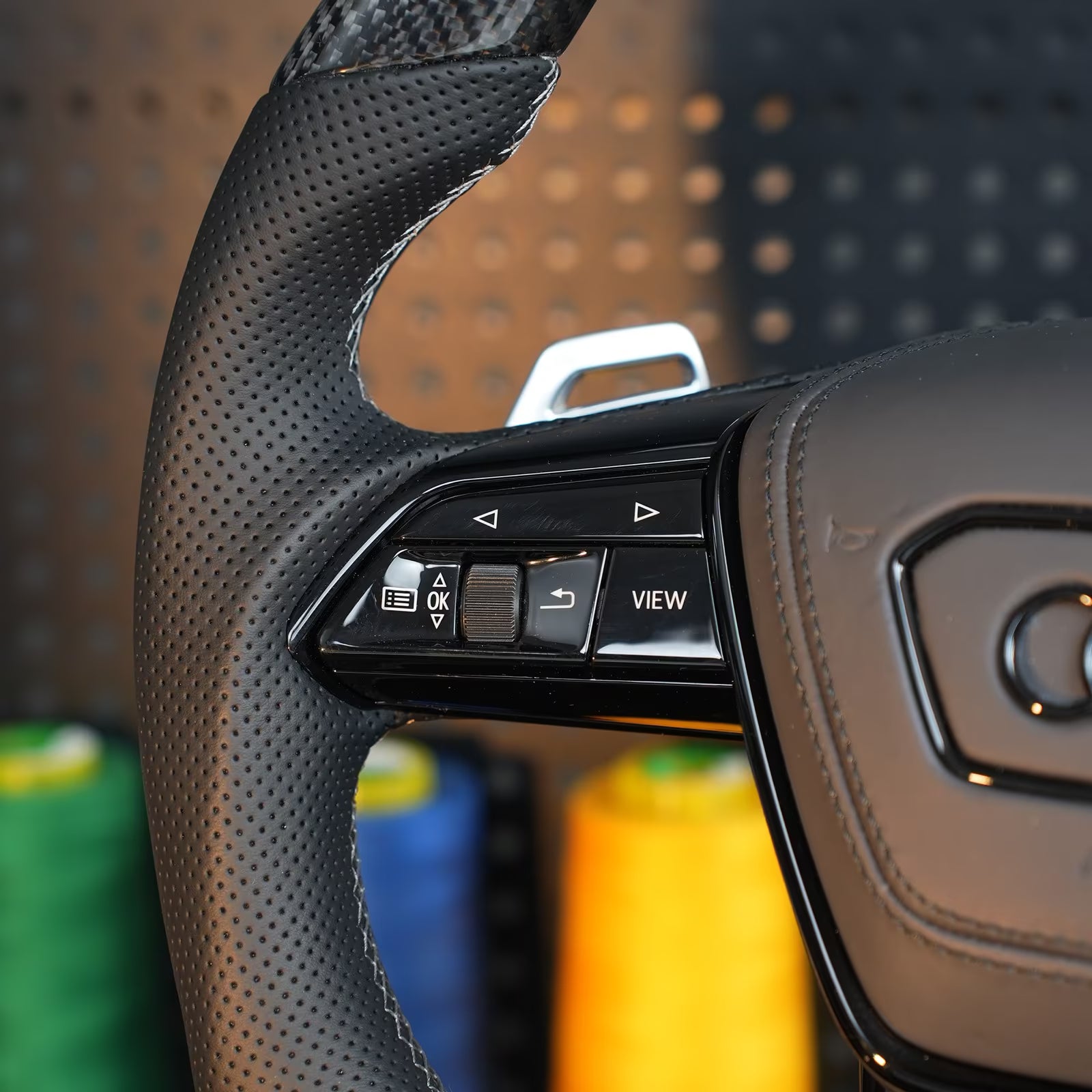 Audi A6 S6 RS6 A7 S7 RS7 C8 4K A8 S8 4N D5 Steering wheel heating carbon