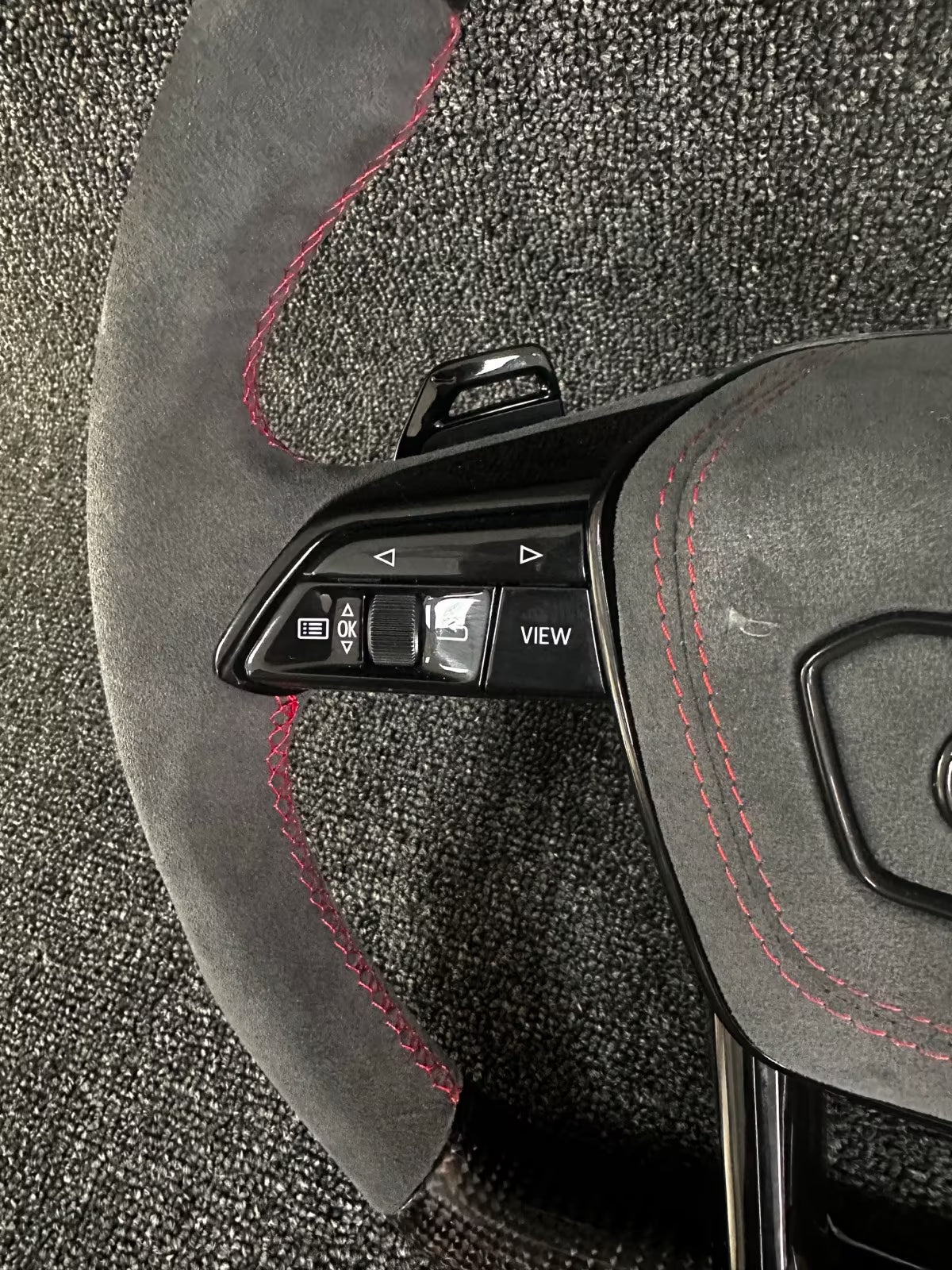 Audi A6 S6 RS6 A7 S7 RS7 C8 4K S8 4N D5 Steering wheel alcantara carbon