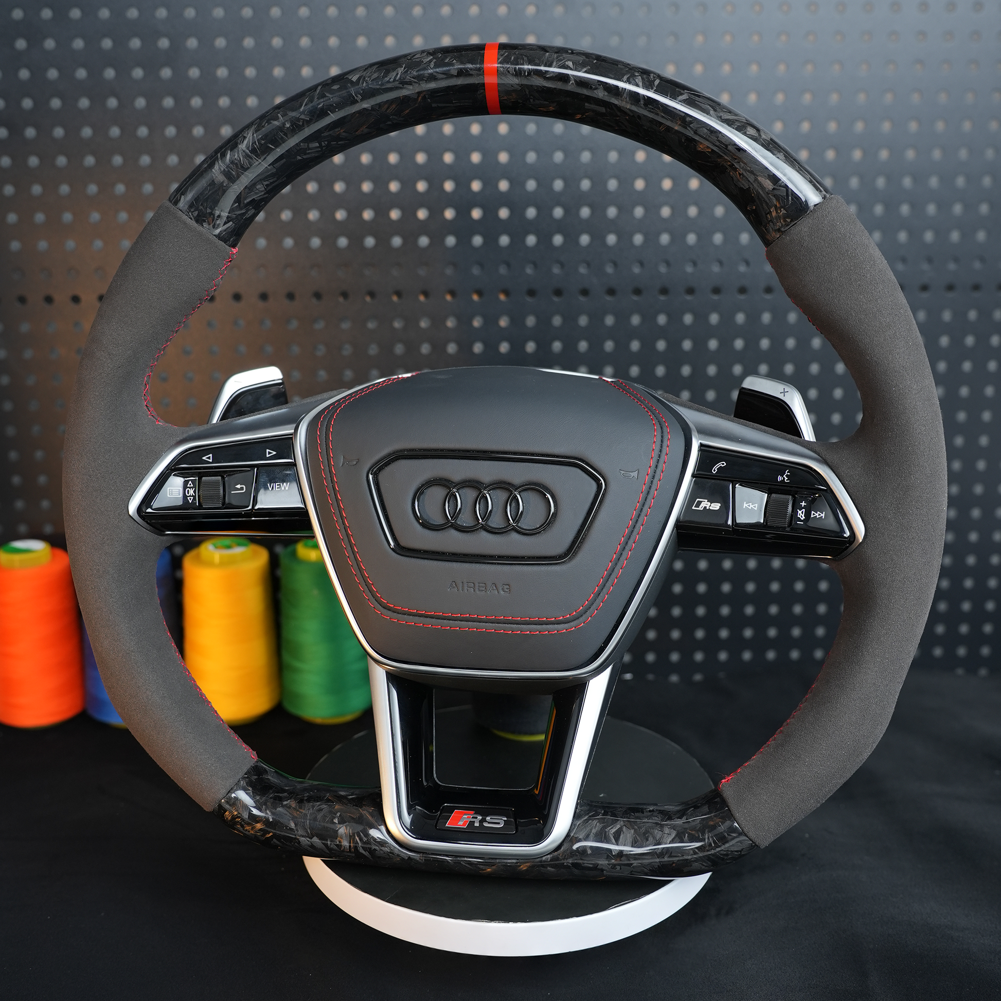 Audi A6 S6 RS6 A7 S7 RS7 C8 4K A8 S8 4N D5 Steering wheel heating carbon