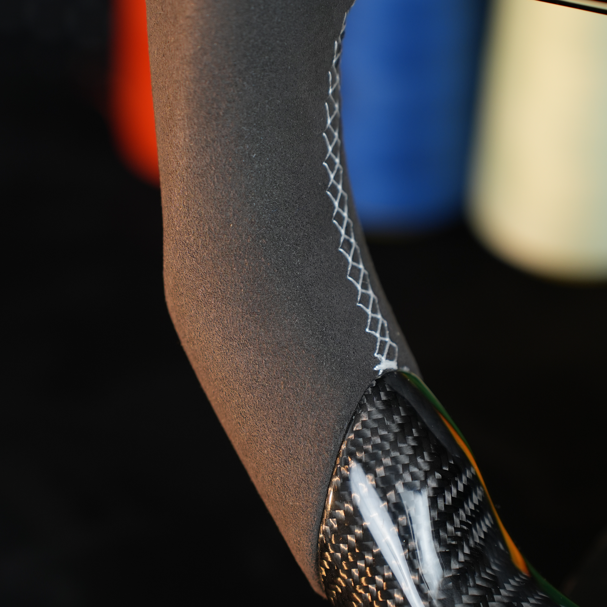 Audi A6 S6 RS6 A7 S7 RS7 C8 4K A8 S8 4N D5 Steering wheel alcantara carbon