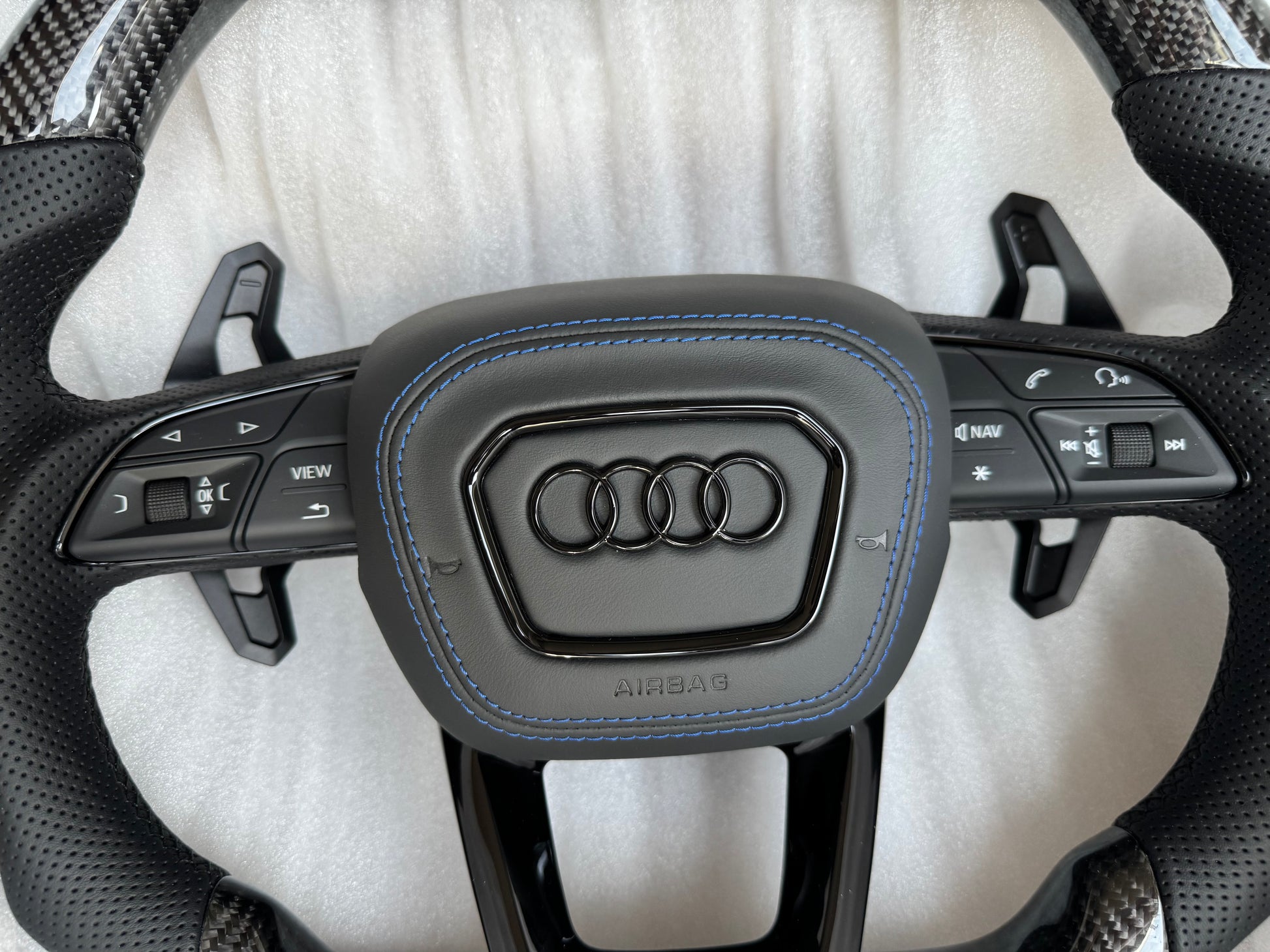Audi RS3 RS4 RS5 B9 RSQ3 SQ5 Q7 SQ7 SQ8 RSQ8 4M Steering wheel airbag cover
