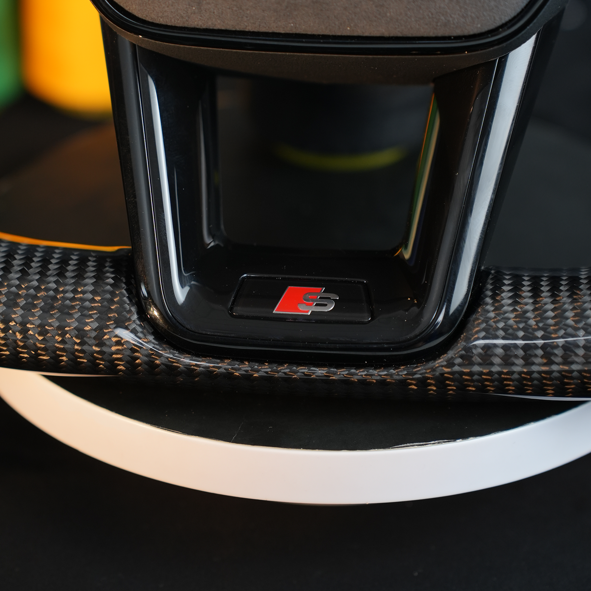 Audi A6 S6 RS6 A7 S7 RS7 C8 4K A8 S8 4N D5 Steering wheel alcantara carbon