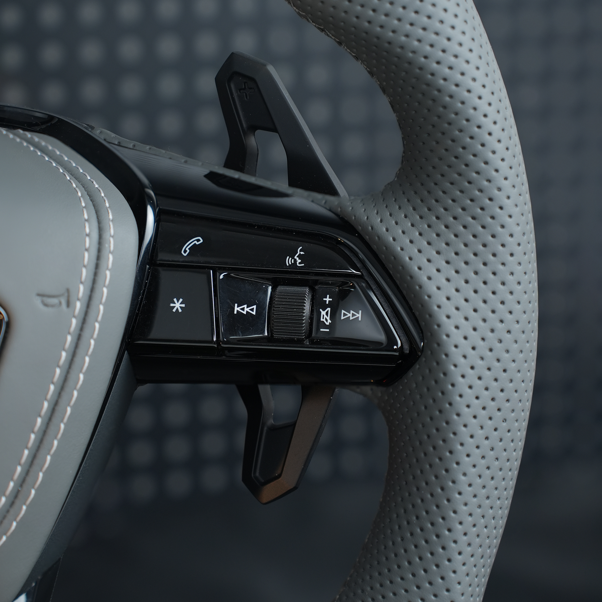 Audi A6 S6 RS6 A7 S7 RS7 C8 4K A8 S8 4N D5 Steering wheel leather black