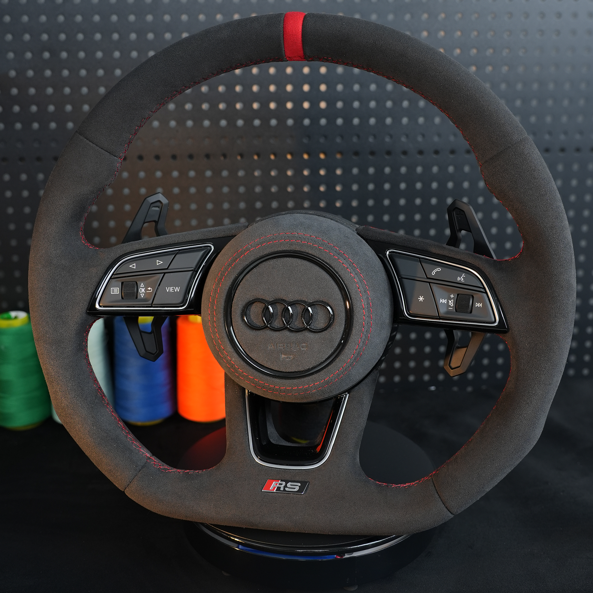 Audi S3 RS3 8Y A4 S4 RS4 A5 S5 RS5 8W B9 Steering wheel alcantara