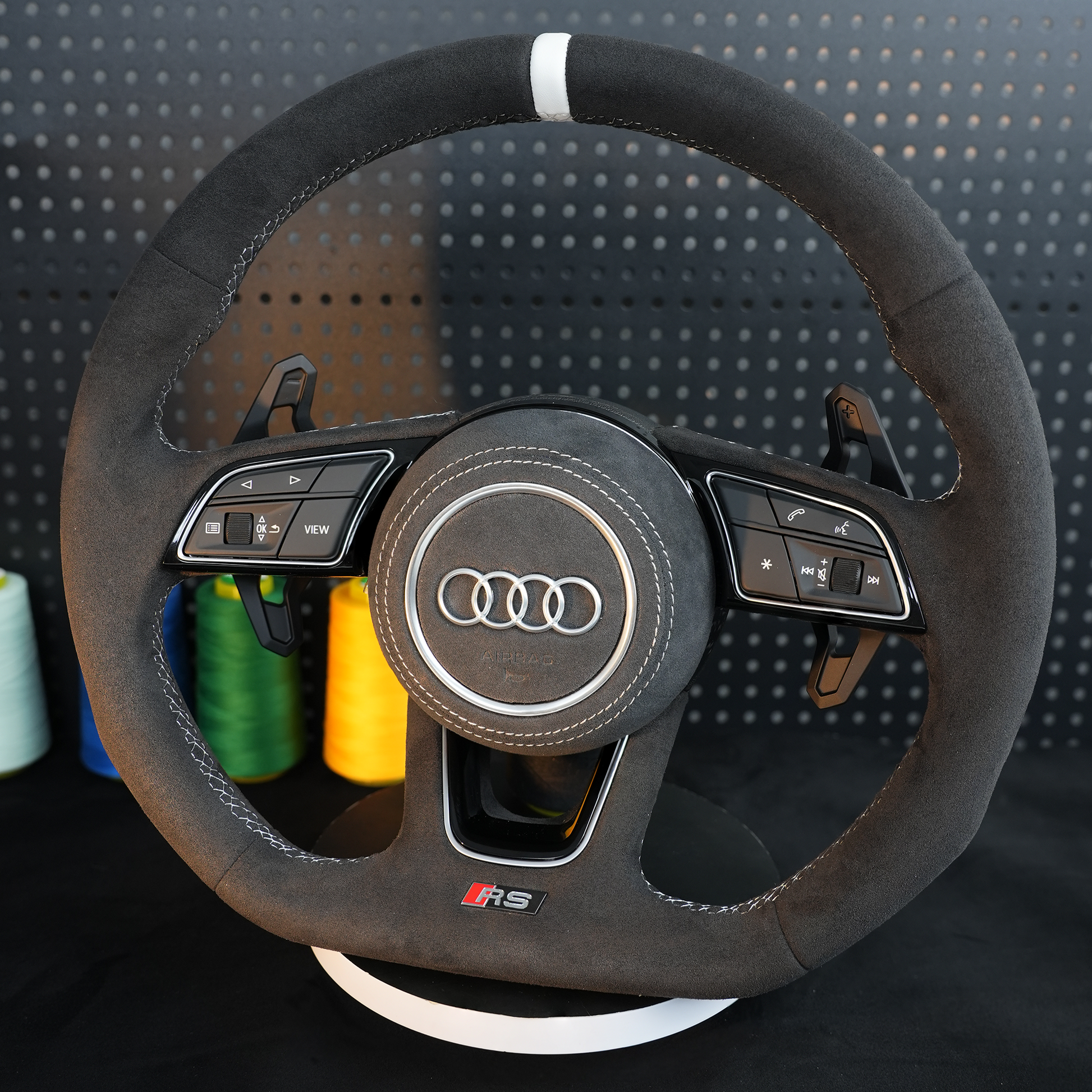 Audi S3 RS3 8Y A4 S4 RS4 A5 S5 RS5 8W B9 Steering wheel alcantara