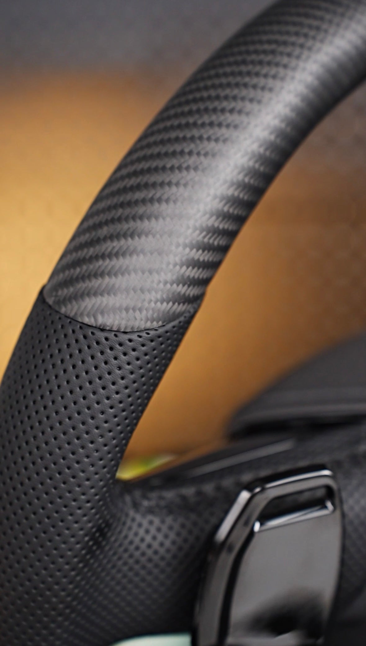 Audi A6 S6 RS6 A7 S7 RS7 C8 4K A8 S8 4N D5 Steering wheel leather carbon