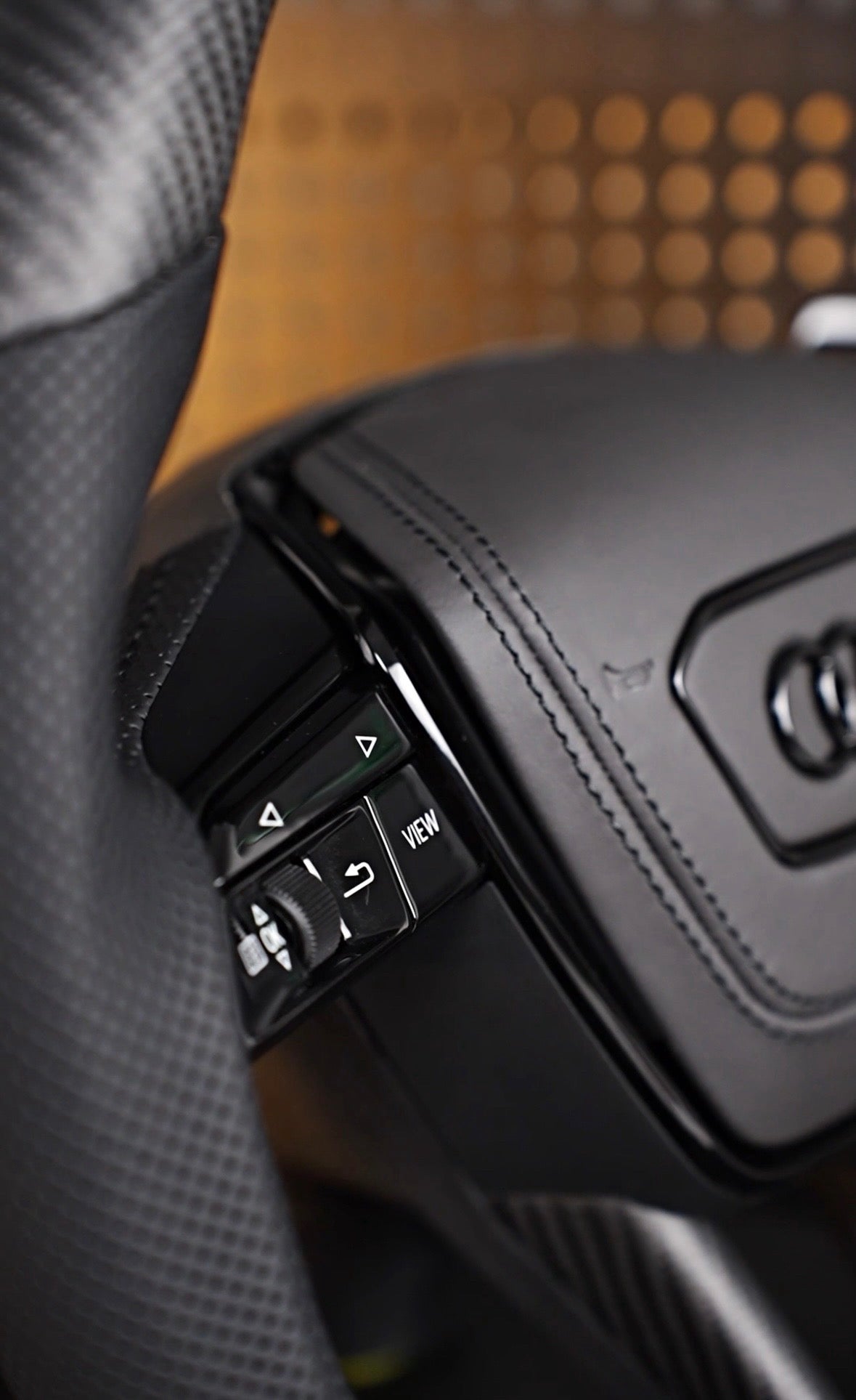 Audi A6 S6 RS6 A7 S7 RS7 C8 4K A8 S8 4N D5 Steering wheel leather carbon