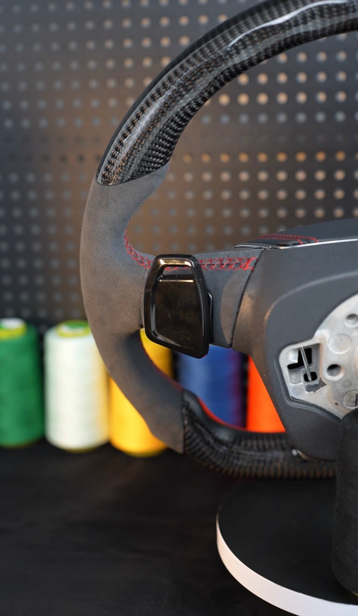 Audi A6 S6 RS6 A7 S7 RS7 C8 4K A8 S8 4N D5 Steering wheel alcantara carbon