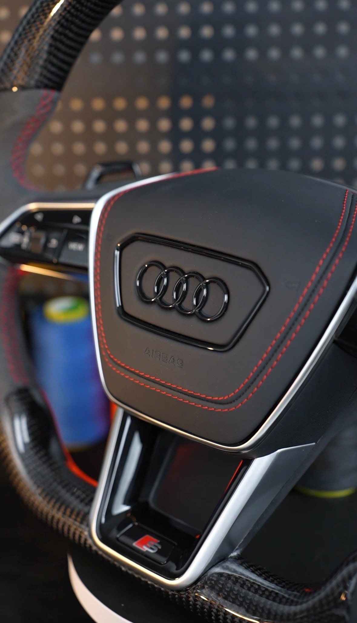 Audi A6 S6 RS6 A7 S7 RS7 C8 4K A8 S8 4N D5 Steering wheel alcantara carbon